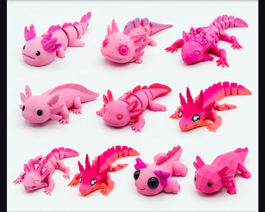 Axolotl Keychains & Fidgets