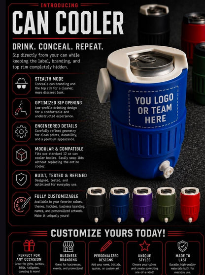 Personalized Can Cooler