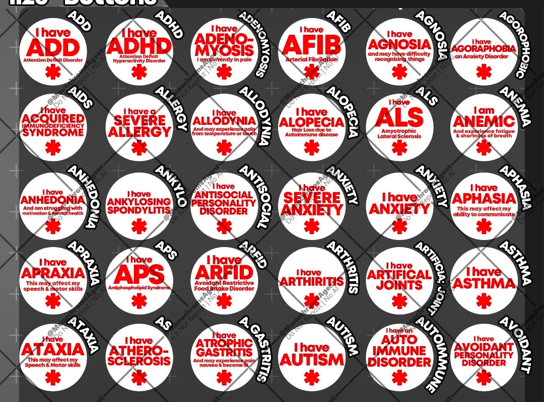 Custom Button Pins