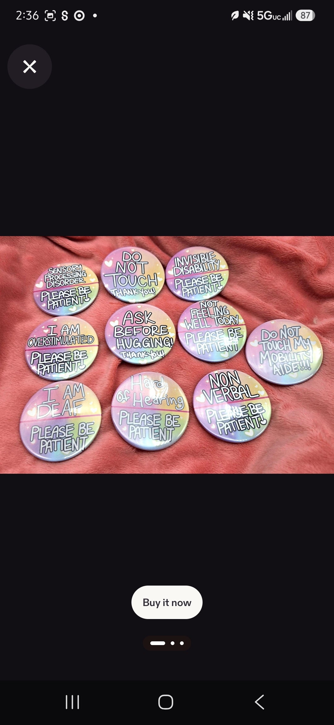 Custom Button Pins