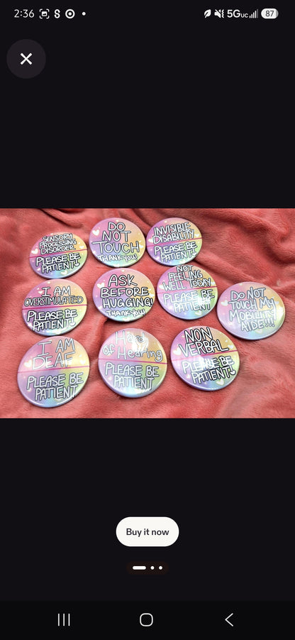 Custom Button Pins