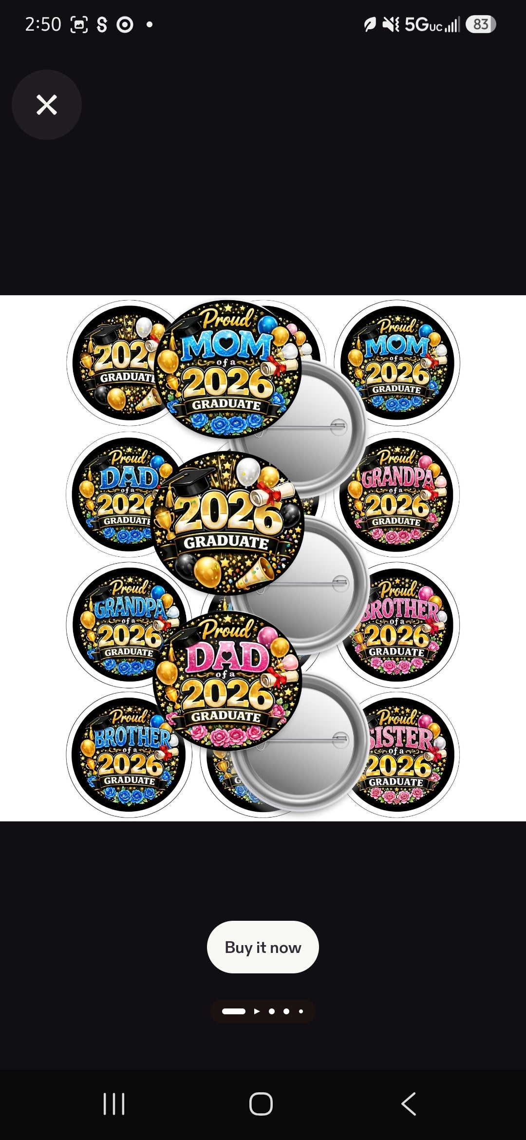Custom Button Pins